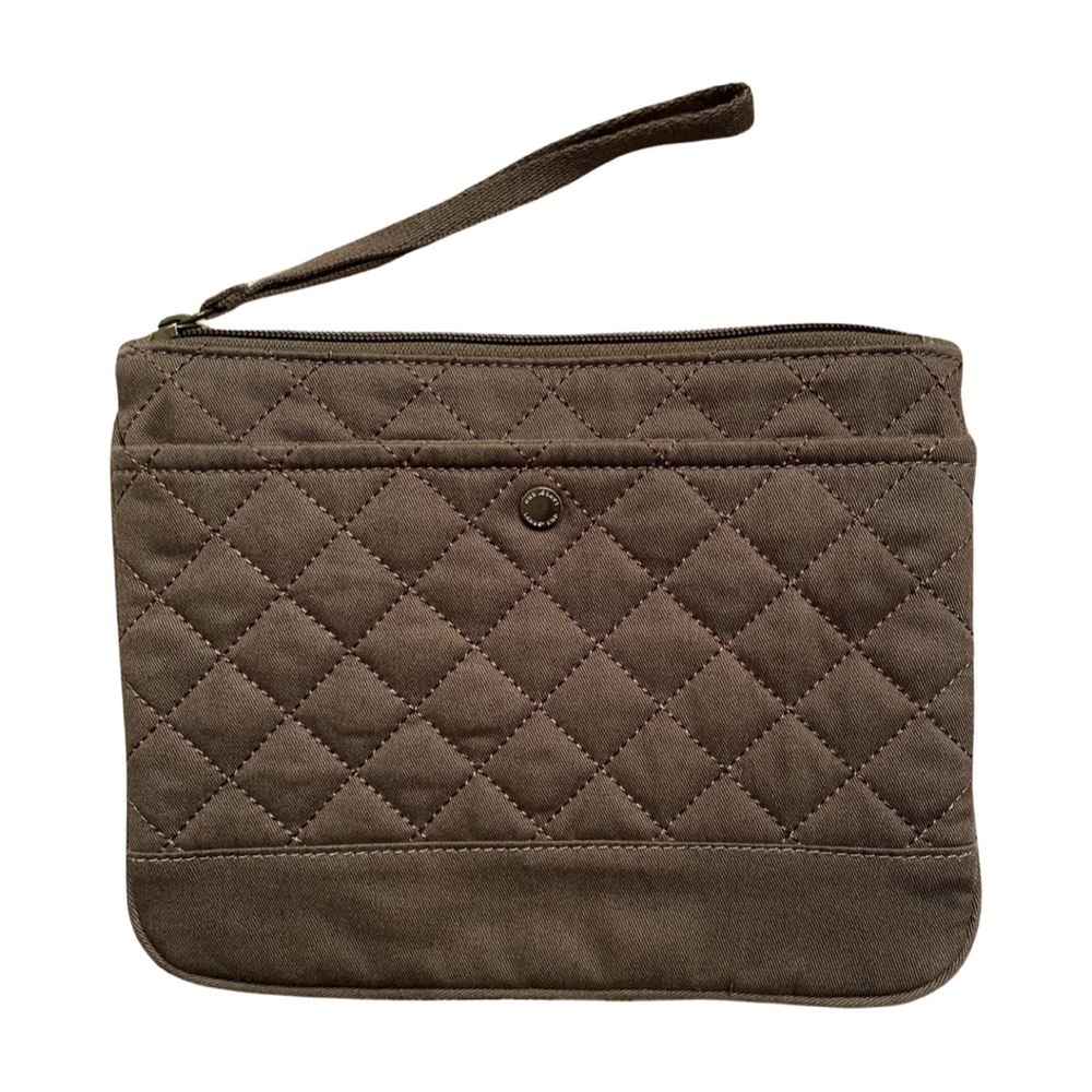 Lands end Wristlet in Olive Green